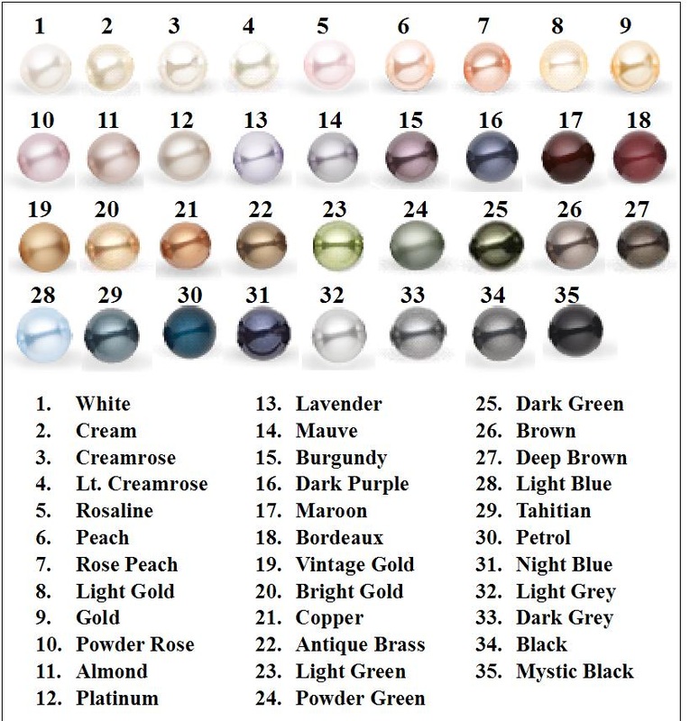 Natural Pearl Color Chart